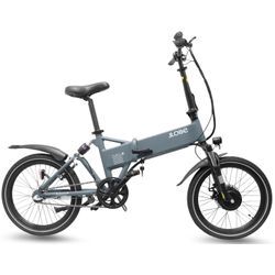 E-Bike LLOBE "CityRun 36V / 10,4Ah" Gr. 39, grau, E-Bikes, 39cm, 20 Zoll (50,80cm), Pedelec, Elektrofahrrad für Damen u. Herren