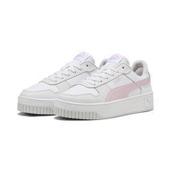 Sneaker PUMA "Carina Street Sneakers Damen", Gr. 35.5, weiß rose mauve feather gray pink, Obermaterial: Kuhleder, Synthetik; Futter: Textil, Synthetik; Innensohle: Textil; Laufsohle: Gummi, Schuhe