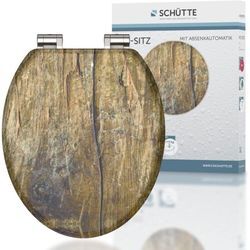 Schütte - mdf WC-Sitz solid wood, mit Absenkautomatik