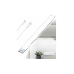 Aiperq - usb wiederaufladbare LED-Küchen-Unterbauleuchte, dreifarbiges Licht, 2500 mAh, 40 cm, dimmbare Schranklampe, Bewegungsmelder, LED-Leiste,