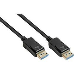 DisplayPort 2.0 Kabel Good Connections, bis 8K, bis 54 Gbit/s, Kupferleitungen, Verriegelungsschutz, Länge 1,5 m, schwarz