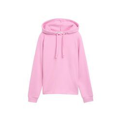 TOM TAILOR DENIM Damen Loose Fit Hoodie, rosa, Uni, Gr. XS