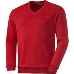 Otto Kern Herren Pullover mit V-Ausschnitt rot L