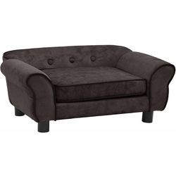 Hundesofa Braun 72x45x30 cm Plüsch Vidaxl