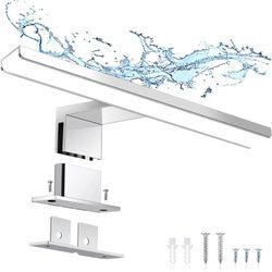 Ugreat - 2-in-1 led Spiegelleuchte IP44 Badezimmerleuchte Neutralweiß Waschtischleuchte 230V Schrankleuchte Spiegelschrank Aufbauleuchte Badezimmer