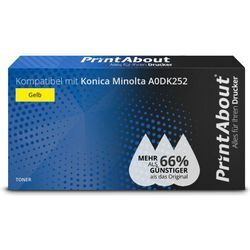 PrintAbout Toner kompatibel mit Konica Minolta A0DK252 - Gelb