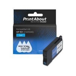 PrintAbout Druckerpatrone kompatibel mit HP 951 (CN050AE) - Cyan