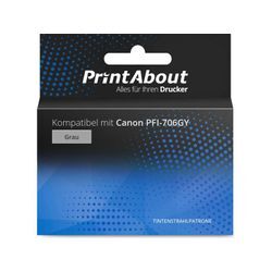 PrintAbout Druckerpatrone kompatibel mit Canon PFI-706GY - Grau - Hohe Kapazität