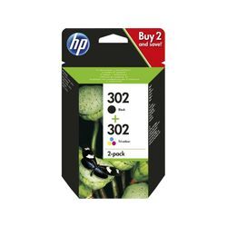 HP 302 (X4D37AE) - Schwarz + 3 Farben - Druckerpatrone - Multipack