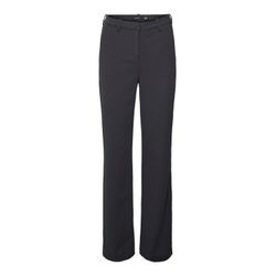 Anzughose VERO MODA "VMZAMIRA MR SLIM STRAIGHT PANT", Damen, Gr. S (36), Länge 30, schwarz (obsidian), Web, Obermaterial: 95% Polyester, 5% Elasthan, unifarben, elegant, Hosen