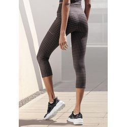 LASCANA Caprileggings braun Gr. XS (32/34) für Damen. Mit Allover-Druck. Figurbetont. Nachhaltig.