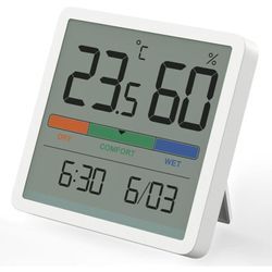 Csparkv - Hygrometer-Innenthermometer, digitales Desktop-Thermometer mit Temperatur- und Luftfeuchtigkeitsüberwachung, genaues