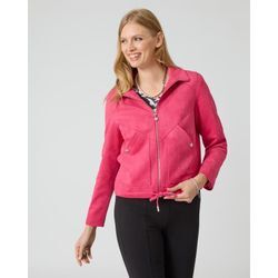 Velourslederimitat-Jacke