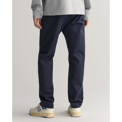 Chinohose GANT "REGULAR TWILL CHINOS", Herren, Gr. 32, Länge 36, blau (marine), Twill, Obermaterial: 98% Baumwolle, 2% Elasthan, klassisch, regular fit knöchellang, Hosen, Regumit gefütterten Seitentaschen