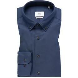 MODERN FIT Soft Luxury Shirt in denim unifarben, denim, 44