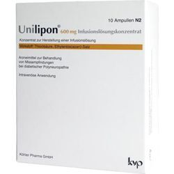 UNILIPON 600 Infusionslösungskonzentrat 1X10 St