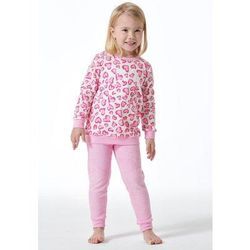 SCHIESSER Schlafanzug lang Organic Cotton Bündchen Herzen rosé - Girls World 98 female