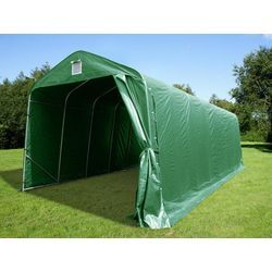 Dancover Zeltgarage Lagerzelt Garagenzelt PRO 3,77x9,7x3,18m PVC, Grün