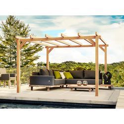 Dancover Holzpergola Linares, 3x6x2,64m, Braun