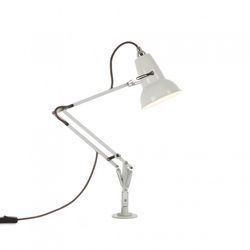 Anglepoise Schreibtischlampe Original 1227 Mini, Ausführung Fuß für Festmontage, Farbe Leinenweiß