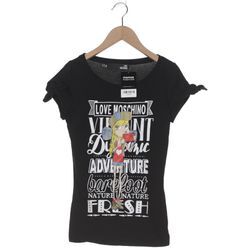 Love Moschino Damen T-Shirt, schwarz, Gr. 36