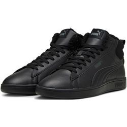 Sneaker PUMA "SMASH 3.0 MID WTR" Gr. 38, schwarz (puma schwarz, shadow gray), Damen, Synthetik, Leder, unifarben, Schuhe, Sneakerboots, Winterschuhe, gefüttert