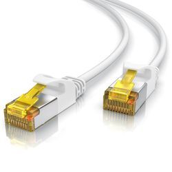 Primewire Ultra Slim Patchkabel Cat 7 - LAN Ethernet Gigabit Kabel - 10000 Mbit - U/FTP PIMF Schirmung - Netzwerkkabel - 20m