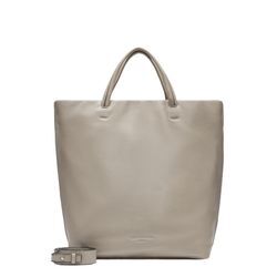 Shopper LIEBESKIND BERLIN "Tote L HERA SHEEP NATURAL" Gr. B/H/T: 31cm x 38cm x 15cm, grau (stone), Damen, Leder, Taschen, Henkeltasche Schultertasche Handtasche Damen