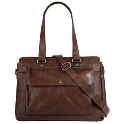 Shopper SPIKES & SPARROW, Damen, Gr. B/H/T: 40cm x 30cm x 12cm onesize, braun (cognac), Leder, vintage, Taschen, echt Leder