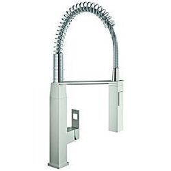 Grohe Eurocube Küchenarmatur 31395DC0 supersteel, C-Auslauf, mit Profibrause