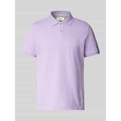 Regular Fit Poloshirt aus Baumwoll-Piqué mit Label-Stitching