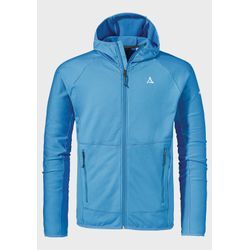 Fleecejacke SCHÖFFEL "Hiking Fleece Hoody Style Cascata MNS", Herren, Gr. 48, blau (8275, blau), Oberstoff: 94% Polyester, 6% Elasthan, sportlich, regular fit, hoch geschlossener Ausschnitt, Langarm, Jacken