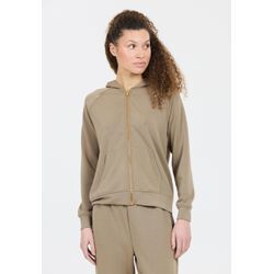 Kapuzensweatshirt ATHLECIA "Jacey" Gr. 34, beige, Damen, 51% Polyester, 44% Modal, 5% Elasthan, unifarben, Sweatshirts, in klassischem Design mit Kapuze