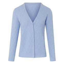 Strickjacke aus 100% SUPIMA®-Baumwolle Peter Hahn blau