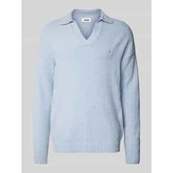 Strickpullover mit gerippten Abschlüssen Modell 'RUSTINO'