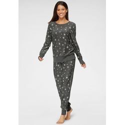 VIVANCE DREAMS Pyjama mehrfarbig Gr. 32/34 für Damen. Mit Rundhals. Bequem. Nachhaltig.