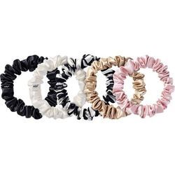 slip Accessoires Hair Care Midi Hair Scrunchies 1x Weiß + 1x Schwarz + 1x Rosé + 1x Rosa + 1x Muster 5 Stk.