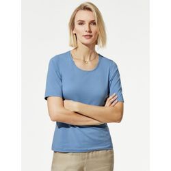 Baumwoll-Basic-Shirt Halbarm