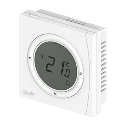 Danfoss Digitaler Raumthermostat RET 2001B 2x1,5V, LCD, 5-30 Grad C potentialfreiem Ausgang 087N6471