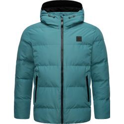 Steppjacke RAGWEAR "Norg" Gr. L (52), blau (ocean), Herren, Obermaterial: 100% Polyester, Innenfutter: 100% Polyester, Wattierung: 100% Polyester, Jacken, wasserdichte Herren Winterjacke