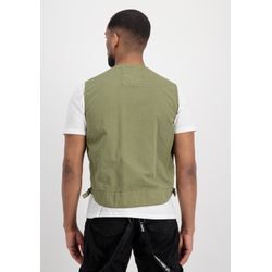 Funktionsweste ALPHA INDUSTRIES "Alpha Industries Men - Vests Military Vest", Herren, Gr. M, grün (olive), Obermaterial: 100% Baumwolle, Westen