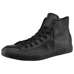 Sneaker CONVERSE "Chuck Taylor All Star Hi Monocrome Leather", Gr. 37,5, schwarz, Leder, sportlich, Schuhe Canvassneaker Sneaker high Sneakerboots Skaterschuh