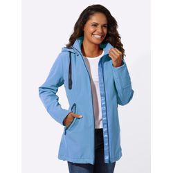 Softshelljacke CASUAL LOOKS, Damen, Gr. 36, blau (himmelblau), 94% Polyester, 6% Elasthan, unifarben, Langarm, Jacken