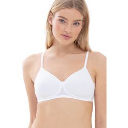 Soft-BH MEY "JOAN", Damen, Gr. 80, Cup A, weiß, Single Jersey, Obermaterial: 77% Polyamid, 23% Elasthan, unifarben, casual, BHs, mit hauchfeinen Dessous-Schalen