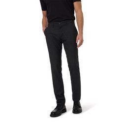 Chinohose "Chino Enzo", Herren, Gr. 31, Länge 34, grau (dunkelgrau), Web, Obermaterial: 67% Polyester, 31% Viskose, 2% Elasthan, PIONEER AUTHENTIC JEANS, kariert, casual, straight fit lang, Hosen