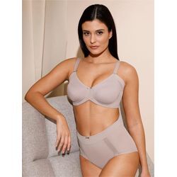 Minimizer-BH FELINA Gr. 100, Cup E, beige (puder), Damen, 77% Polyamid, 23% Elasthan, BHs