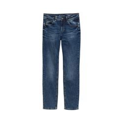 TOM TAILOR Damen Alexa Straight Jeans mit Bio-Baumwolle, blau, Uni, Gr. 26/30