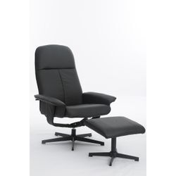 Happy Home Relaxsessel mit Hocker HWP58-SCH schwarz