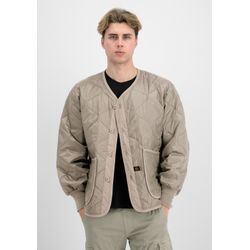 Fieldjacket ALPHA INDUSTRIES "Alpha Industries Men - Field Jackets ALS Liner Heritage", Herren, Gr. L, beige (vintage sand), Obermaterial: 100% Nylon, Futter: 100% Nylon, Füllung: 100% Polyester, Jacken
