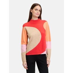 Betty Barclay Strickpullover Damen Viskose gemustert, mehrfarbig